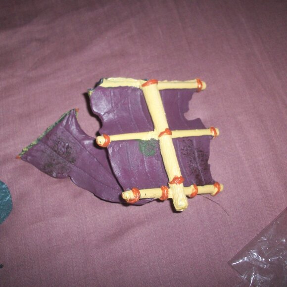 Aquarium Fish Tank Landscape Pirate Ship Wreck Ship Decor Plants Resin Boat Lot - Picture 6 of 9